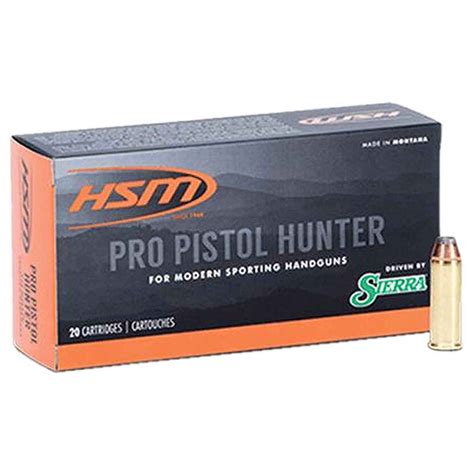 Hsm Pro Pistol Hunter 454 Casull 300gr Jsp Handgun Ammo Ammunition