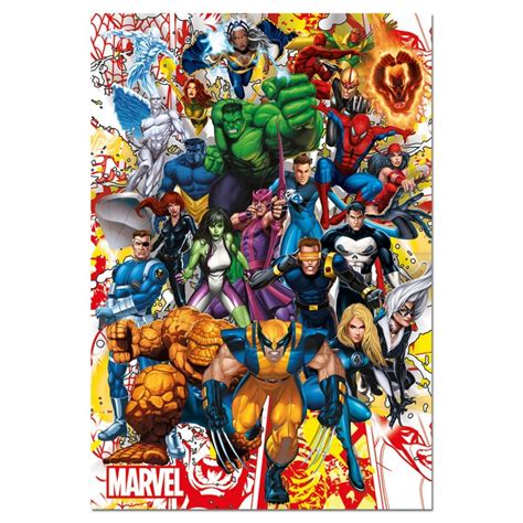 Venta De Puzzle Educa Héroes Marvel De 500 Piezas