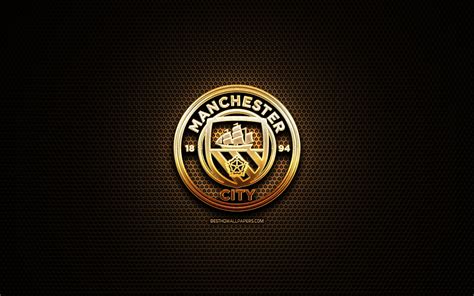 Download Wallpapers Manchester City Fc Glitter Logo