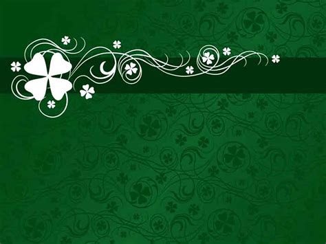 Shamrock Abstract Pattern Ppt Design Ppt Backgrounds Templates