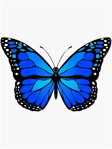Blue Butterfly Sticker For Sale By Gaspar Avila Mariposas Monarca