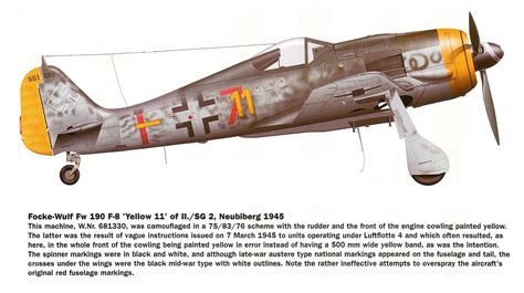 Asisbiz Focke Wulf Fw 190f8 Iisg2 Yellow 11 Red 7 Wnr 681330 Nuebiberg