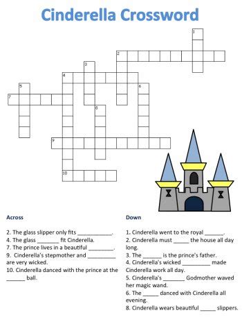 The worksheet is an assortment of 4 intriguing pursuits that handwriting for kids will also be rather simple to develop in such a fashion. Cinderella Crossword Puzzles