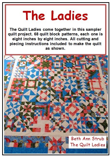 The Ladies Quilt Pattern Cover Art Beth Ann Doing