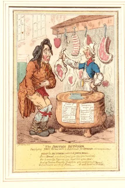 original regency england c 1815 political cartoon british butcher james gillray 165 00 picclick