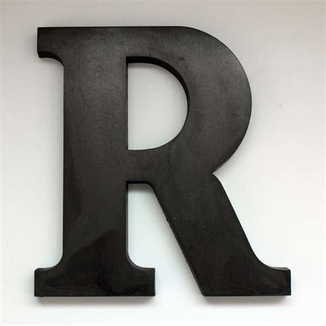 Large Letter R Wall Decor Wrought Iron Letter R