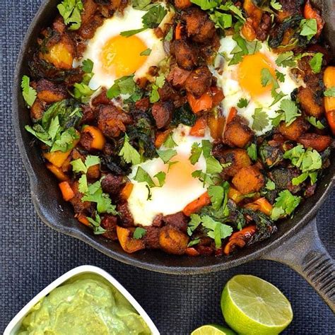 mexican breakfast hash with peppers chorizo and spinach by everylastbite1 quick and easy recipe