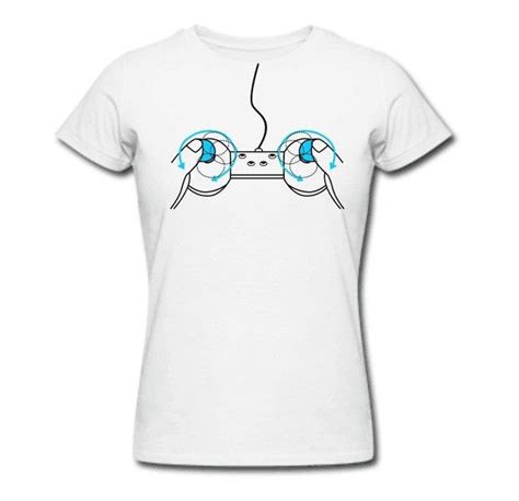 Video Game Controller T Shirt Womens Funny Nerd Geek T Shirts For Women