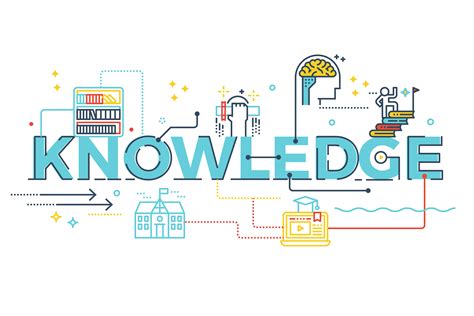 Knowledge Word Lettering 545470 Vector Art At Vecteezy