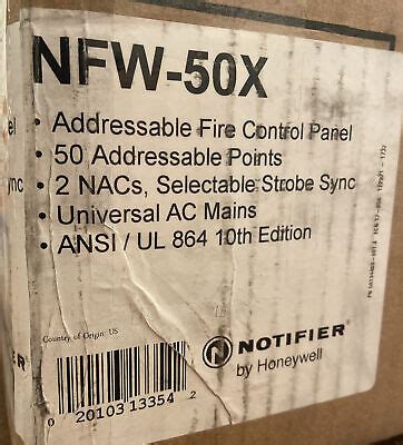 New Notifier Nfw X Fire Alarm Control Panel Picclick Uk