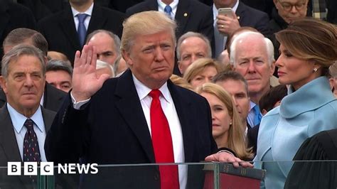 Us President Donald Trump Sworn In Bbc News