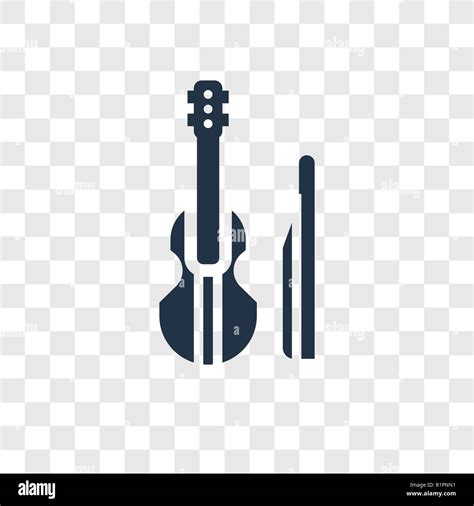 Violin Vector Icon Isolated On Transparent Background Violin