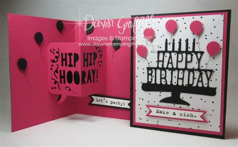 Happy Birthday Party Pop Up Thinlits Card Video Dawns Stamping Thoughts