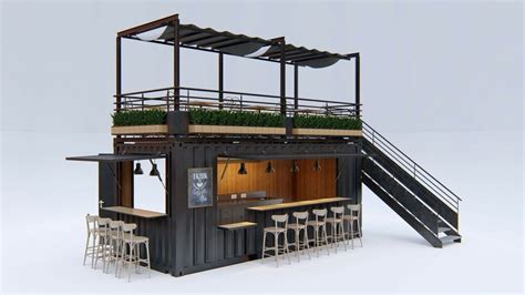 Converted Shipping Container Bar Restaurant Coffee Shop 20ft