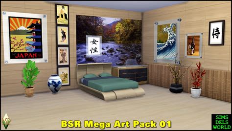 Simsdelsworld The Sims 4 Bsr Mega Art Pack 01