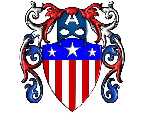 Patriotic Shield Svg Captain America Shield Svgpngepspdf