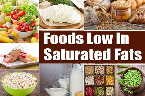 Saturated Fat Foods