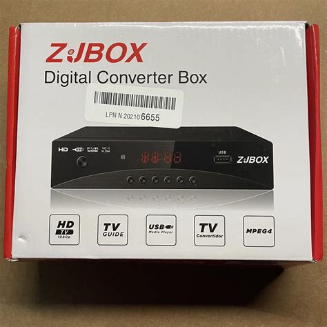 Zjbox Digital Tv Converter Box For Analog Hdtv Live Tv Recording Ebay