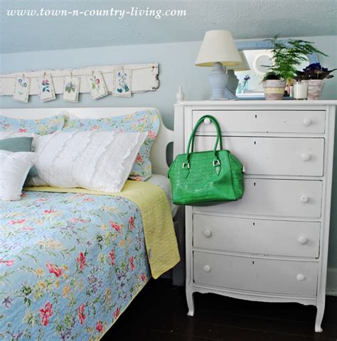 Make your room feel like a cozy country cottage when you mix calming pastels, pretty florals, and vintage accessories. Summer Decorating in My Farmhouse Bedroom - Town & Country ...