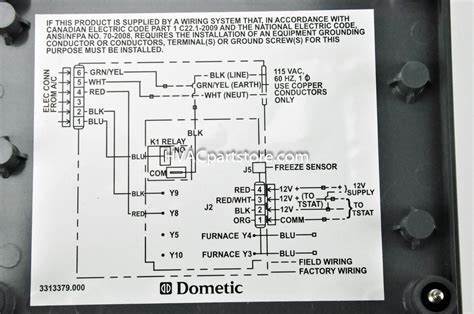dometic thermostat wiring diagram