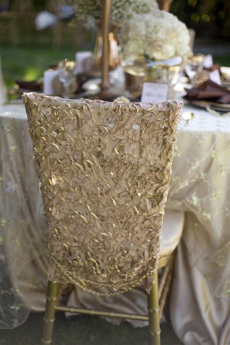Elegant Lace Beaded Chair Covers Elizabeth Anne Designs The Wedding Blog