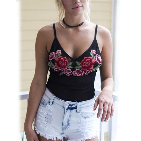 Buy Summer Women Sexy Bodysuit Low Back Floral