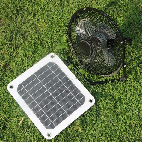 Buheshui 8inch Cooling Ventilation Fan Usb 5w 6v Mono Solar Powered