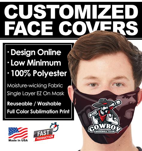Custom Printed Polyester Fabric Face Covers