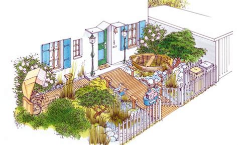 Holzpodest garten moderner garten mit pool holzpodest garten bauen. Vorgartengestaltung vom Reihenhaus - möglich und wie ...