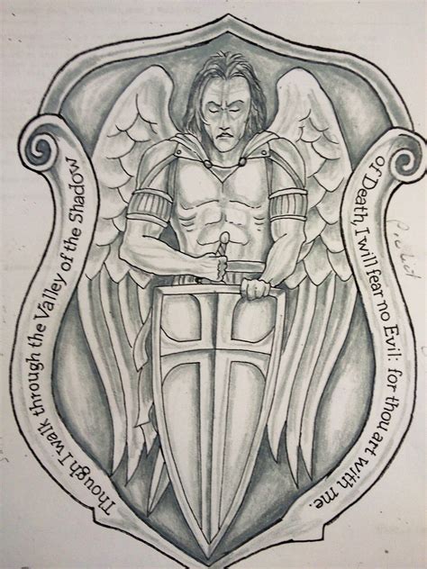 Coming soon. St. Michael tattoo. Completely original.