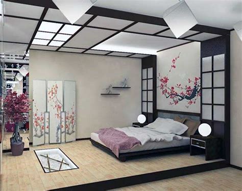 Japanese Bedroom Interior Paintings Decoration Design Ideas Japanese