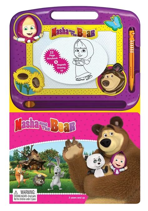 Phidal Animaccords Masha And The Bear Activity Book Learning Series Above 3 Years Wholesale