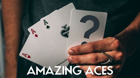 Amazing Aces Card Trick Tutorial Youtube