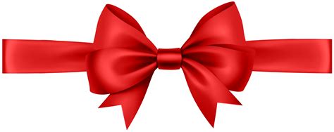 red ribbon bow PNG png image