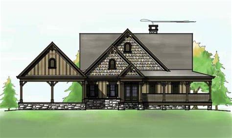 Lakefront House Plan Wraparound Porch Walkout Basement Jhmrad 64295