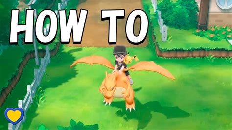 how to ride pokémon in pokémon let s go pikachu and eevee youtube