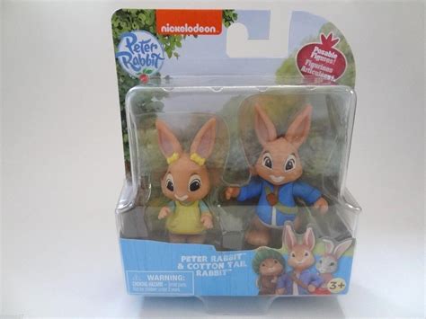 New Peter Rabbit Figures Peter And Cottontail Rabbit Posable Figurines