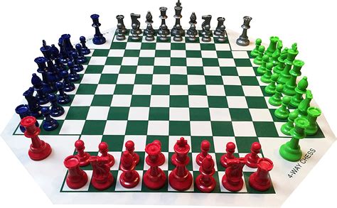 We Games Four Player Chess Set Chess Board For Team Chess