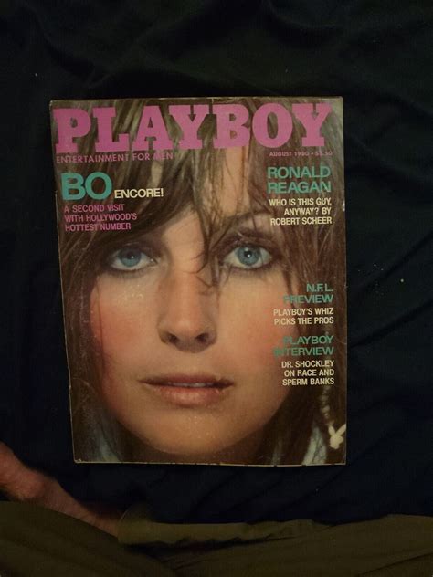 Vintage Playboy Magazine August Bo Derek Ronald Reagan Values