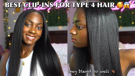 The Best Clip Ins For Type 4 Hair Detailed Clip Ins Install Tutorial