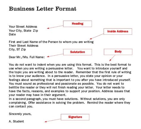 How To Write A Letter Sample Format Allsop Author