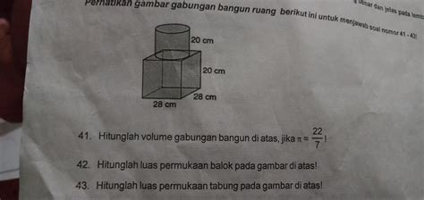 Begin mathsize 14px style table attributes columnalign right center . Cara Menghitung Volume Bangun Ruang Gabungan Balok Dan ...