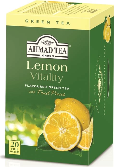 Ahmad Tea Πράσινο Τσάι Λεμόνι 20 Φακελάκια Skroutz gr