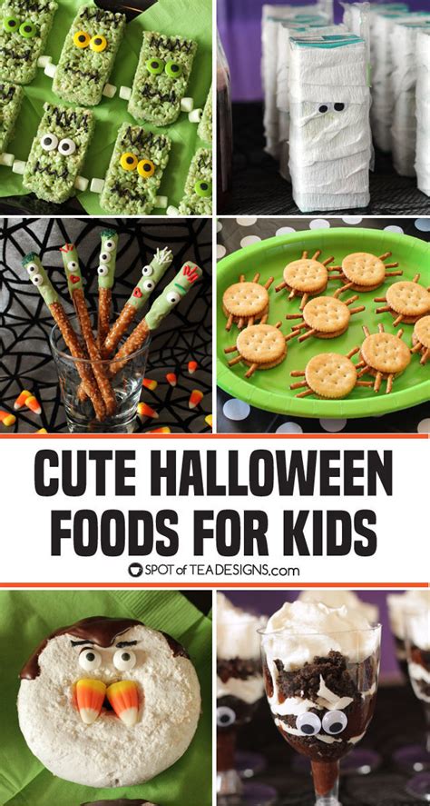 We have easy recipes for salads, main dishes, desserts and more. Cute Halloween Food Ideas for Kids | Spot of Tea Designs