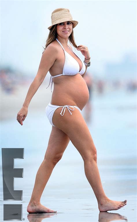 Surf Strut From Jamie Lynn Sigler Pregnant Bikini Bonanza E News