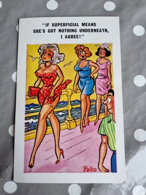Vintage Saucy Seaside Comic Postcard Sunny Pedro Series No 115 By Pedro £099 Picclick Uk