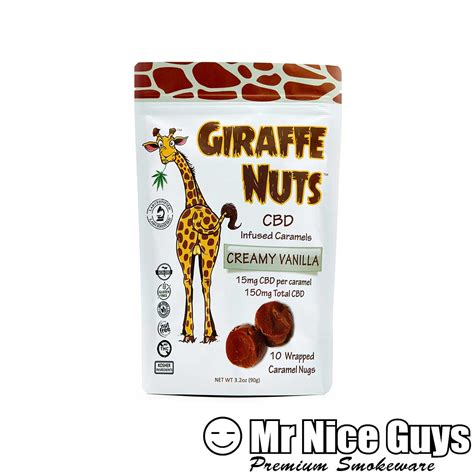 Giraffe Nuts Creamy Vanilla Cbd Caramels 150mg Mr Nice Guys St Cloud Mn Smoke Shop