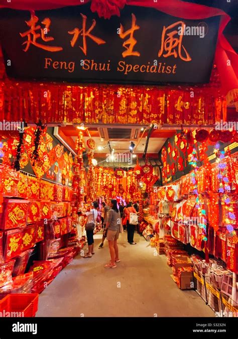 Feng Shui Shop At Chinese New Year 2020 In Chinatown Singapore With
