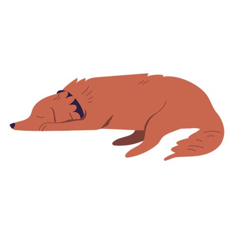Sleepy Laying Dog Illustration Transparent Png And Svg Vector File