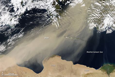 Discover more posts about saharastaub. Saharan Dust over the Mediterranean Sea : Image of the Day